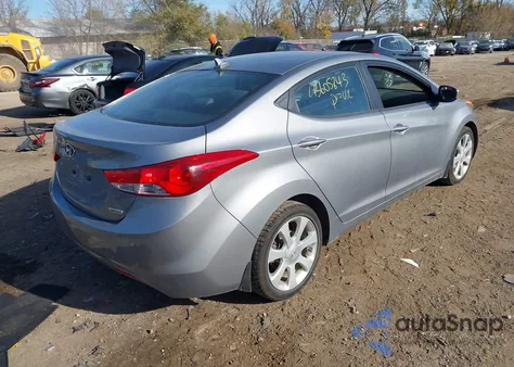 2013 Hyundai Elantra Limited from USA, damaged, VIN KMHDH4AE9DU978096